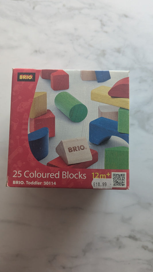 Toddler 25 Coloured Blocks 30114