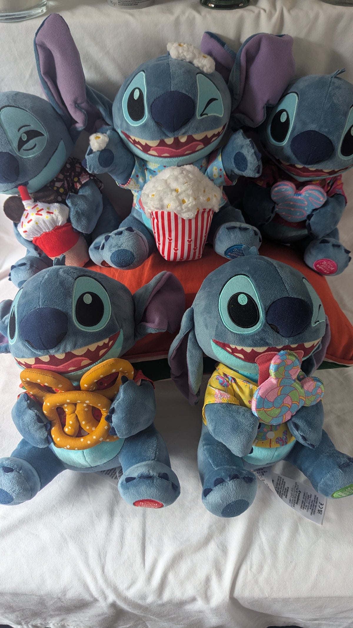 Stitch Attacks Snacks 12" 5 Plush Bundle