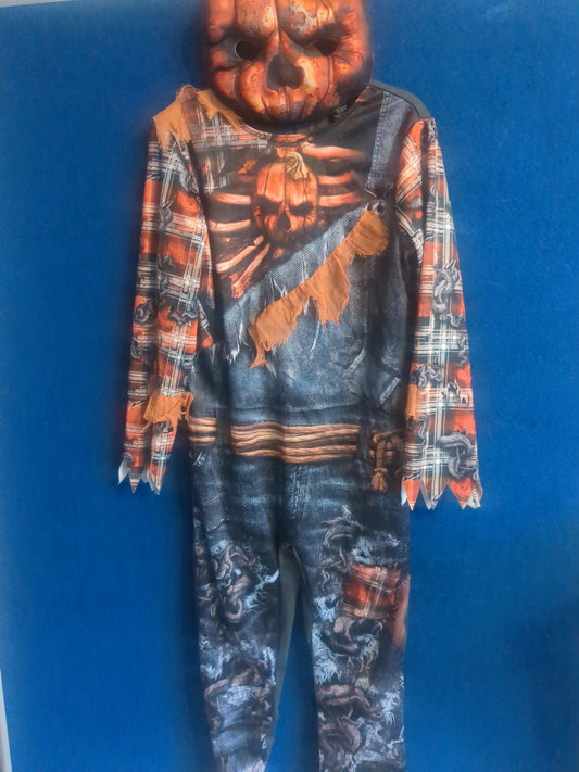 Evil Pumpkin Dress Up Costume Age 7-8
