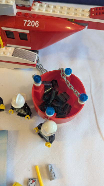 Lego City 7206 Fire Helicopter & Jeep