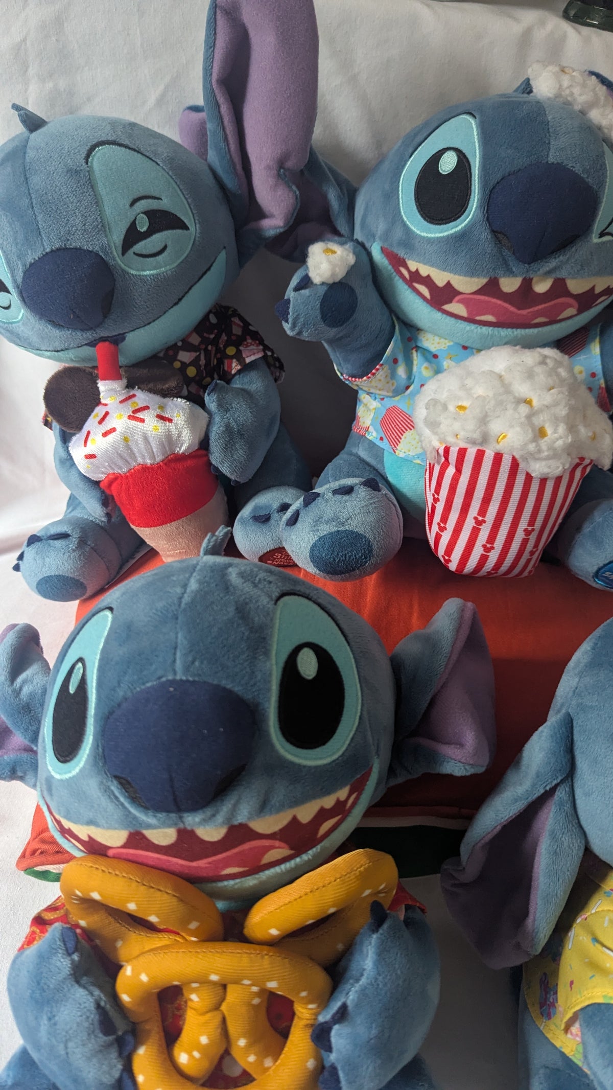 Stitch Attacks Snacks 12" 5 Plush Bundle