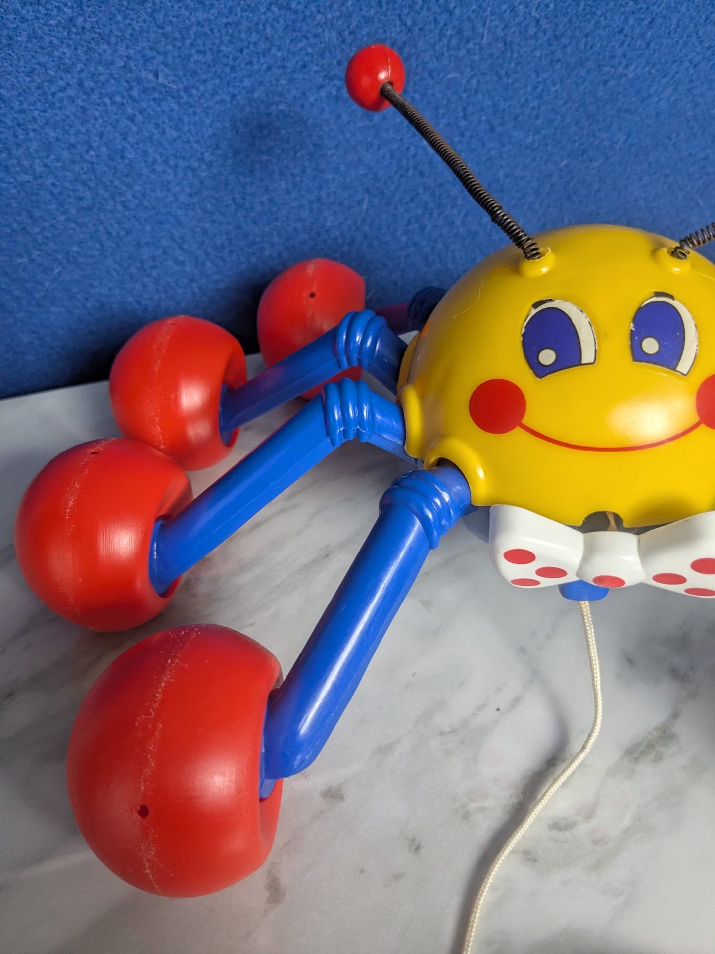 Vintage Kiddicraft 1980s Spider Pull Along