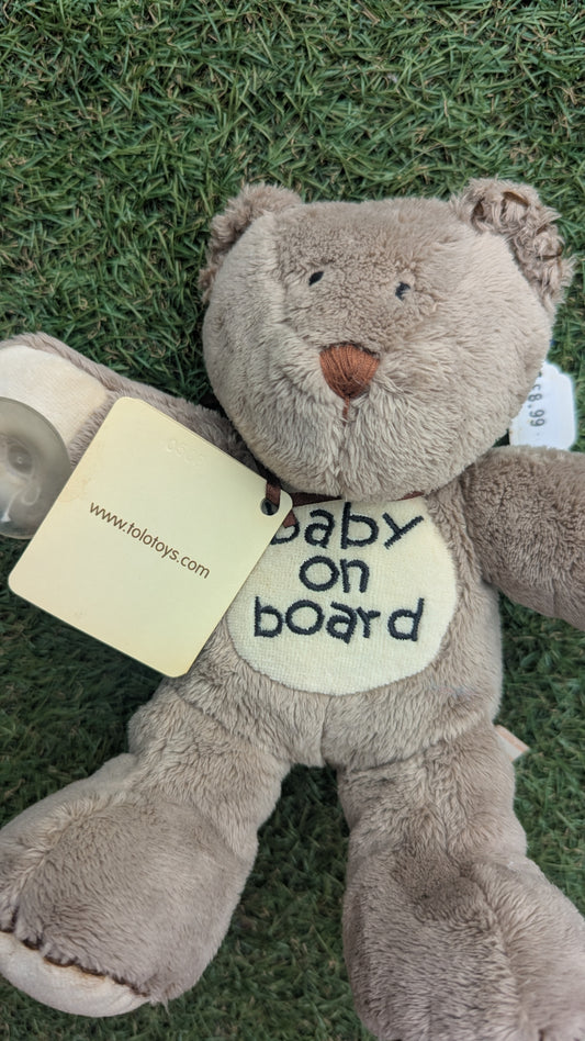 Baby on Board Cuddly Suction Bear for Cars