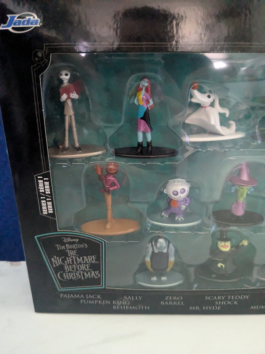 Disney Tim Burton's Nightmare Before Christmas Nano Metalfigs Series 1 Figurine Set