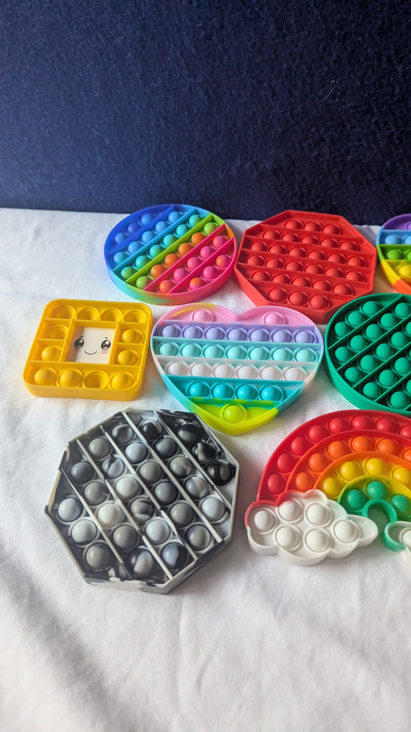 Large shape sensory fidget popper bundle