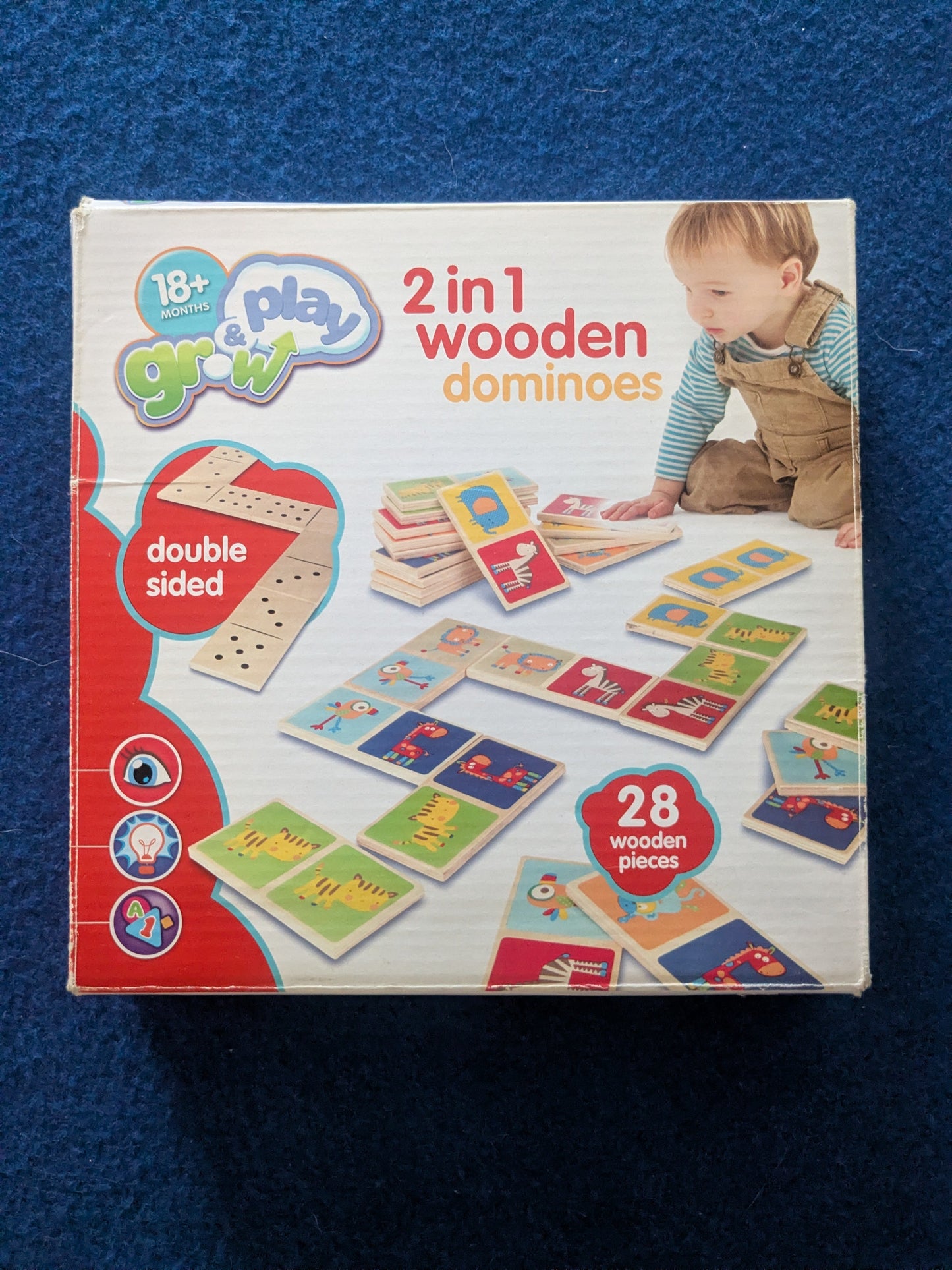 Grow & Play 2 in 1 Wooden Dominoes