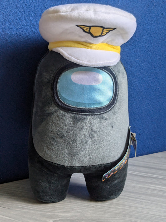 Toikido Official Among Us 12" Black/Grey Plush