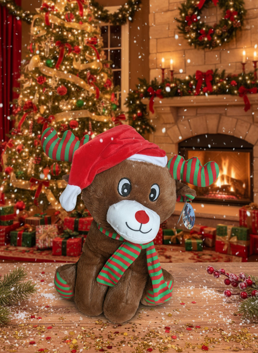 Peluche renne de Noël de 16 pouces