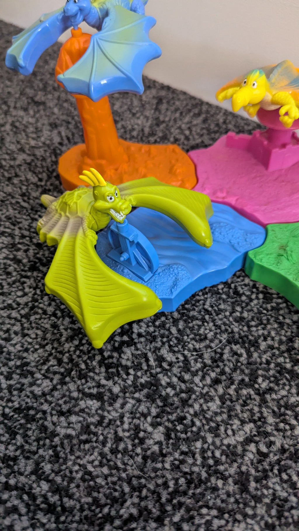 Flying Dragons Balancing Toys - McDonalds Happy Meals c.1997 - Set of 4