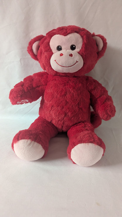 Red Wild Hearts Monkey 16" Plush with 'Beating Heart'