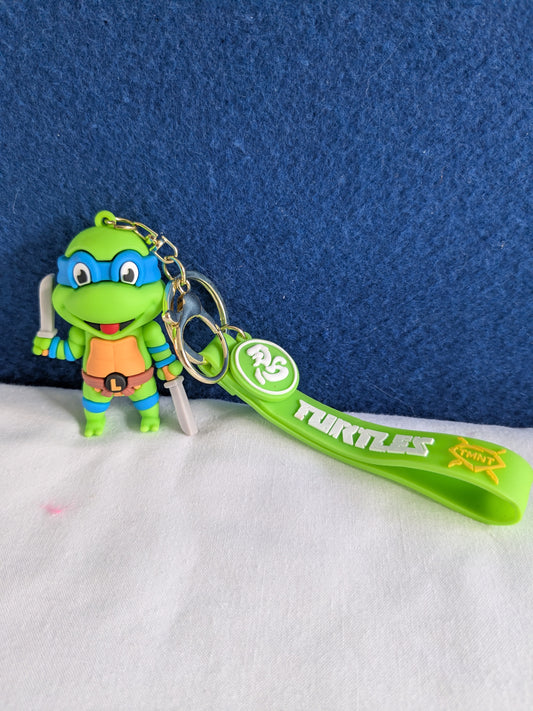 Chunky 3D Character Keyrings-TMNT Leonardo