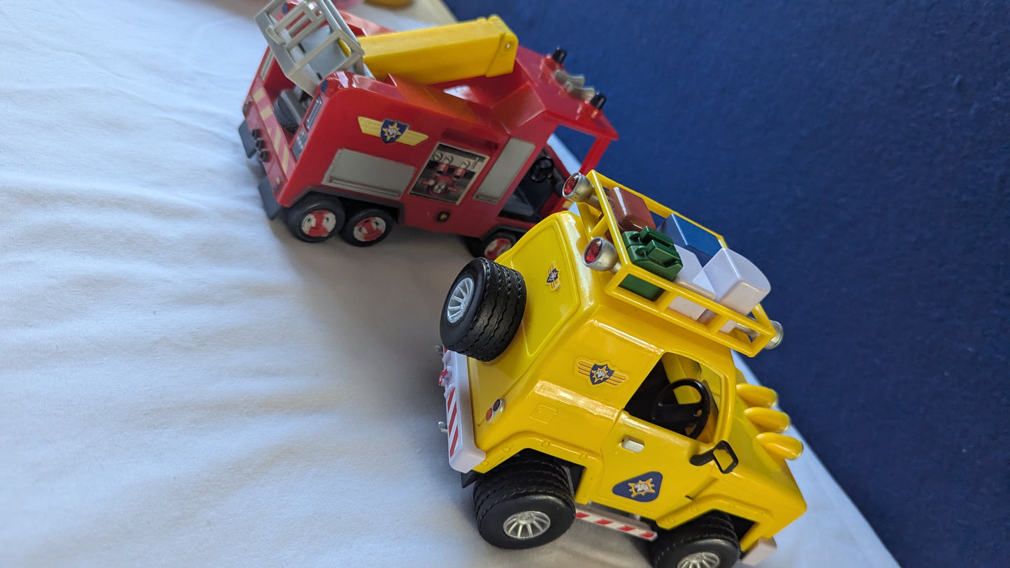Fireman Sam fire truck & mountain vehicle