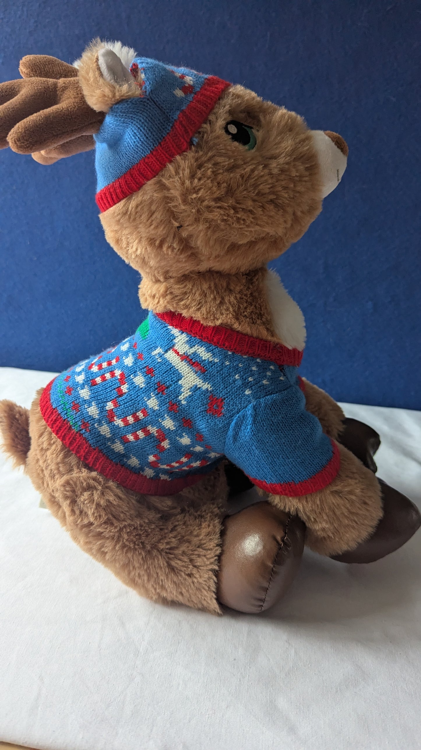 BaB (Build a Bear) Reindeer Plush with clothing