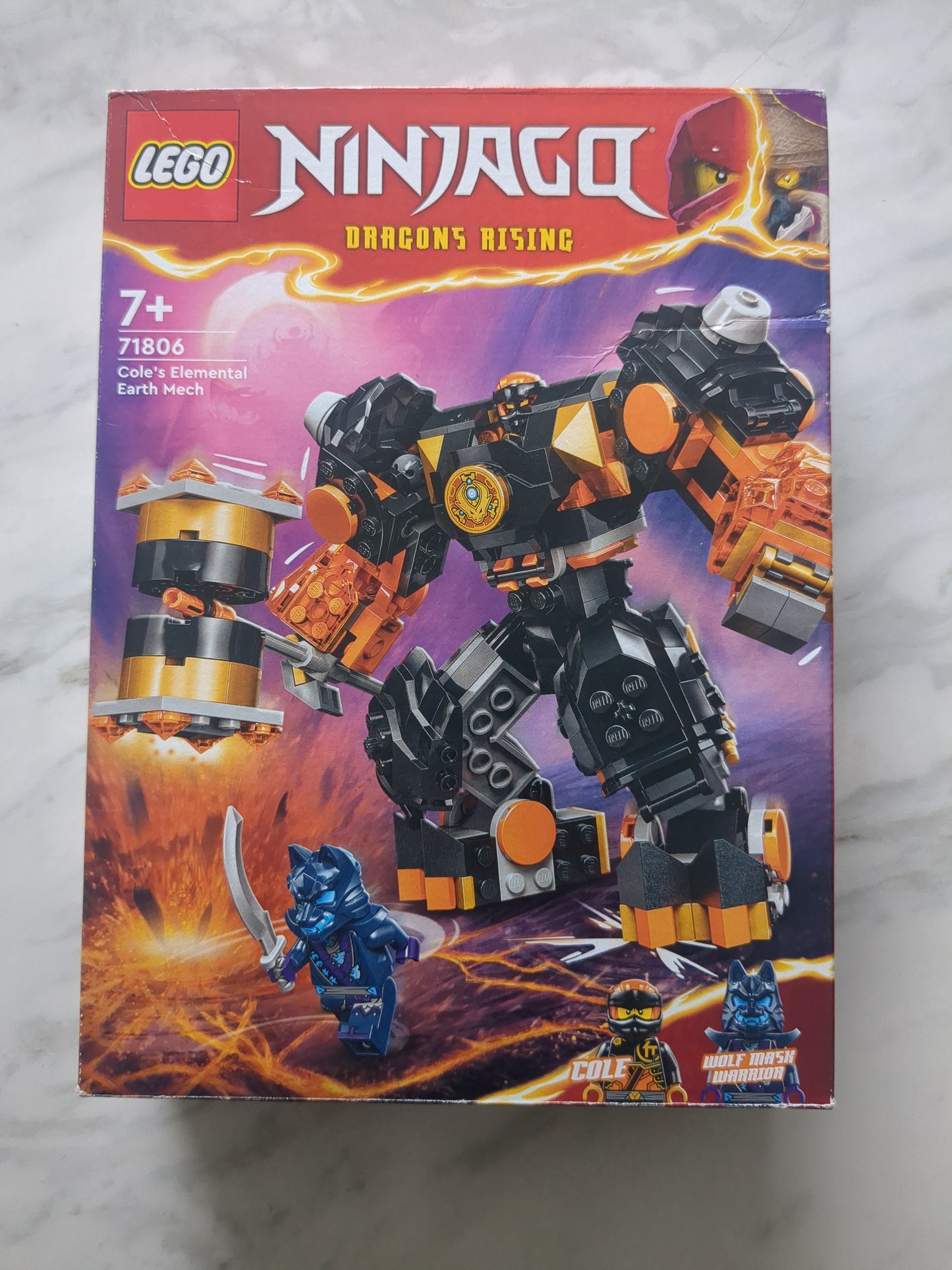 Lego Ninjago 71806 Cole's Elemental Earth