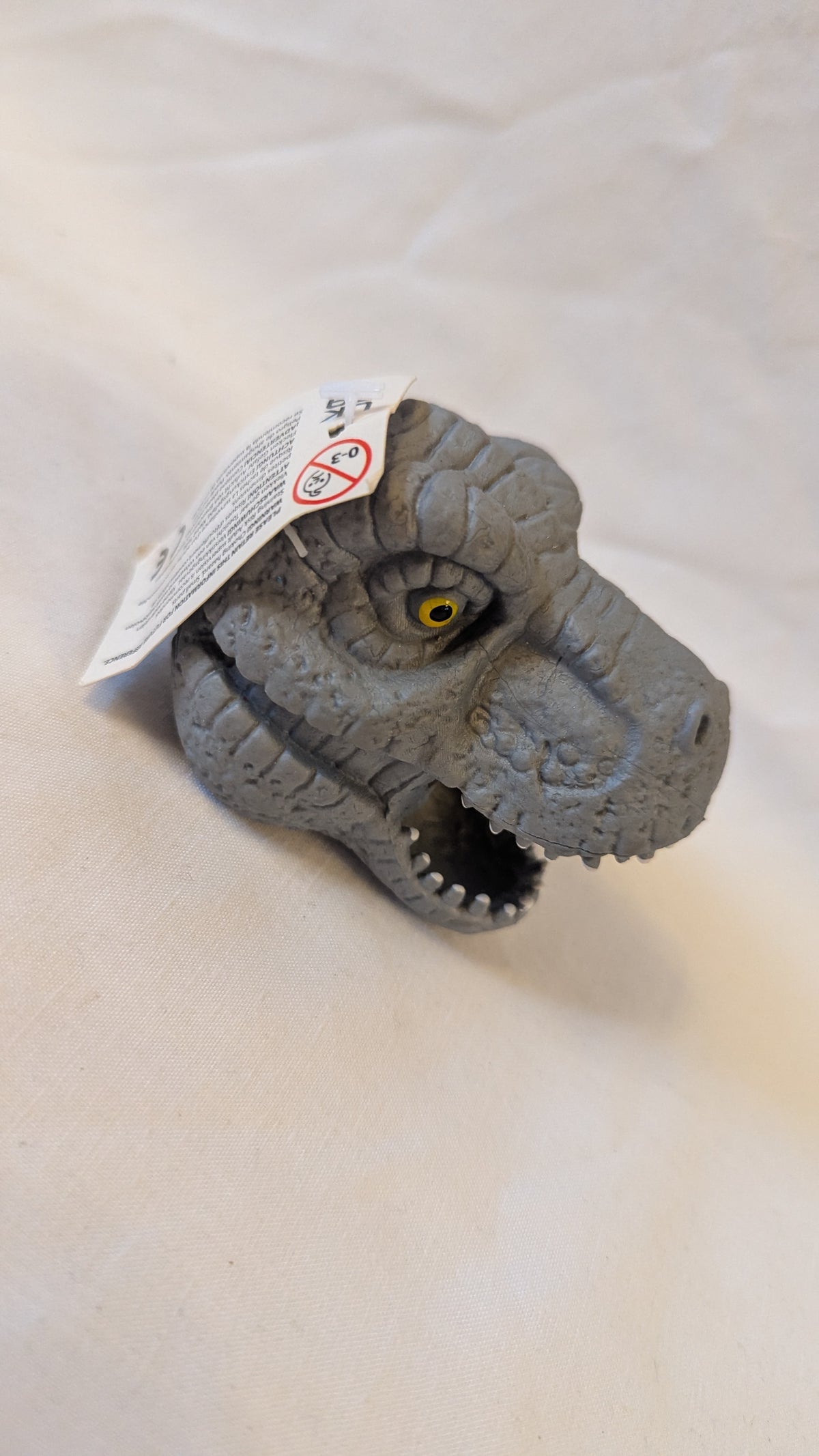 Grey Squishy Dinosaur Head