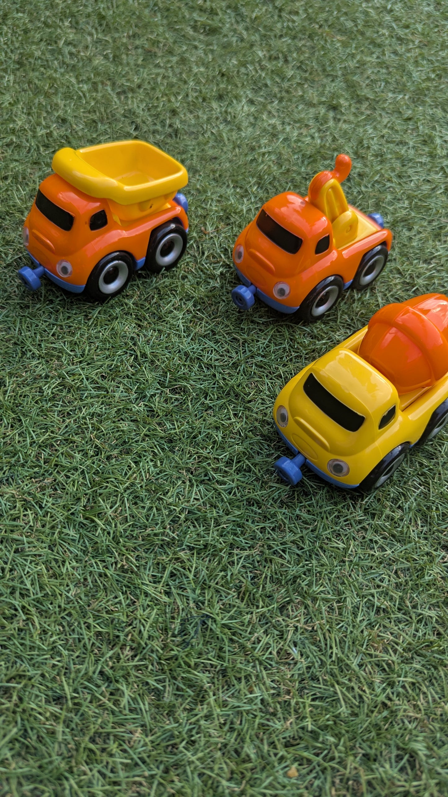 Trio of Plastic Magnetic Vehicles