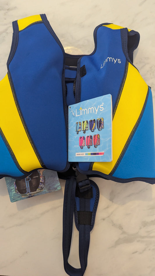 LIM00L Swim Vest & Buoyancy Aid Ages 5-9 years Blue