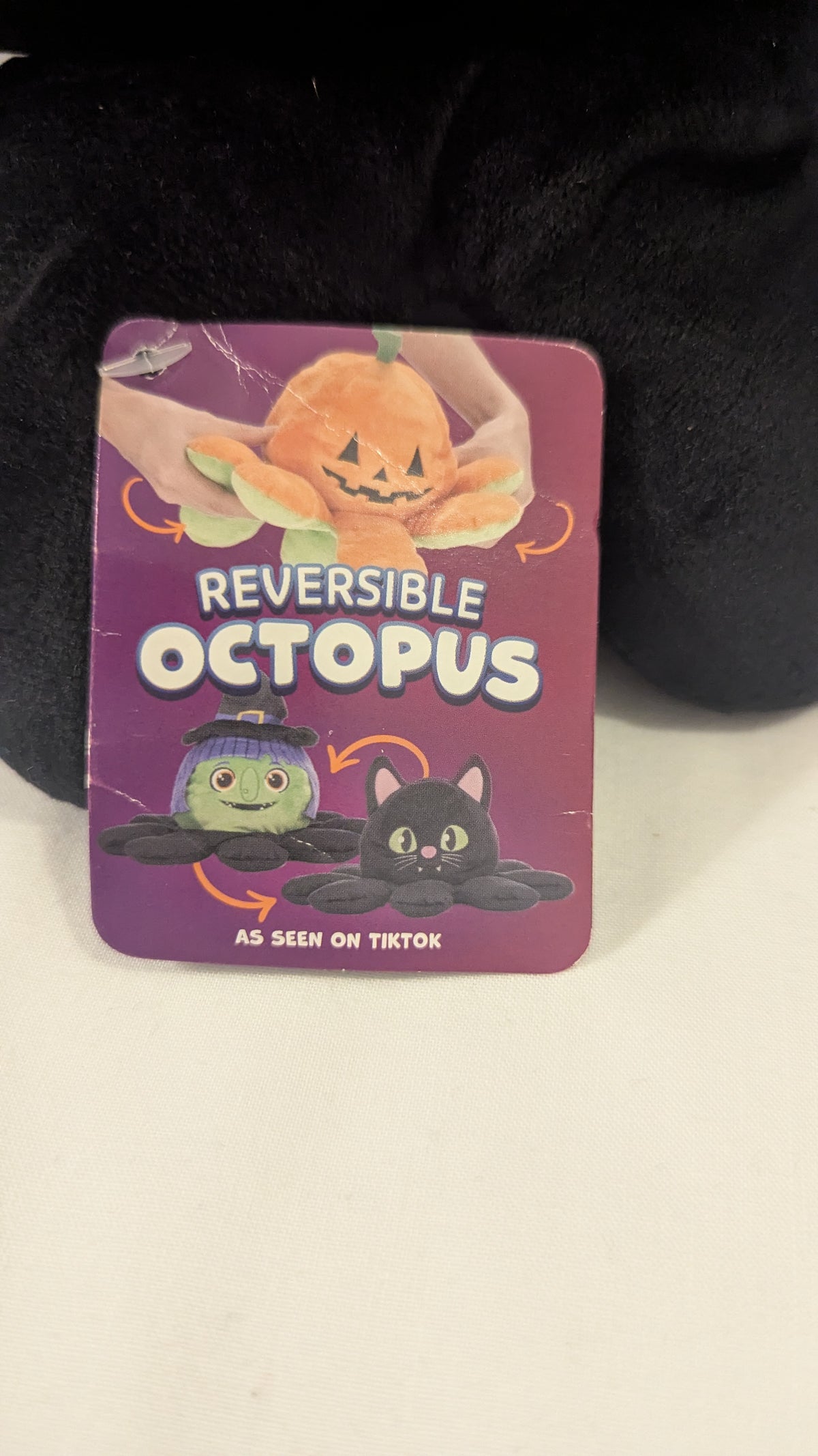 2 in 1 Reversible Octopus Sensory  Plush Vampire/Bat