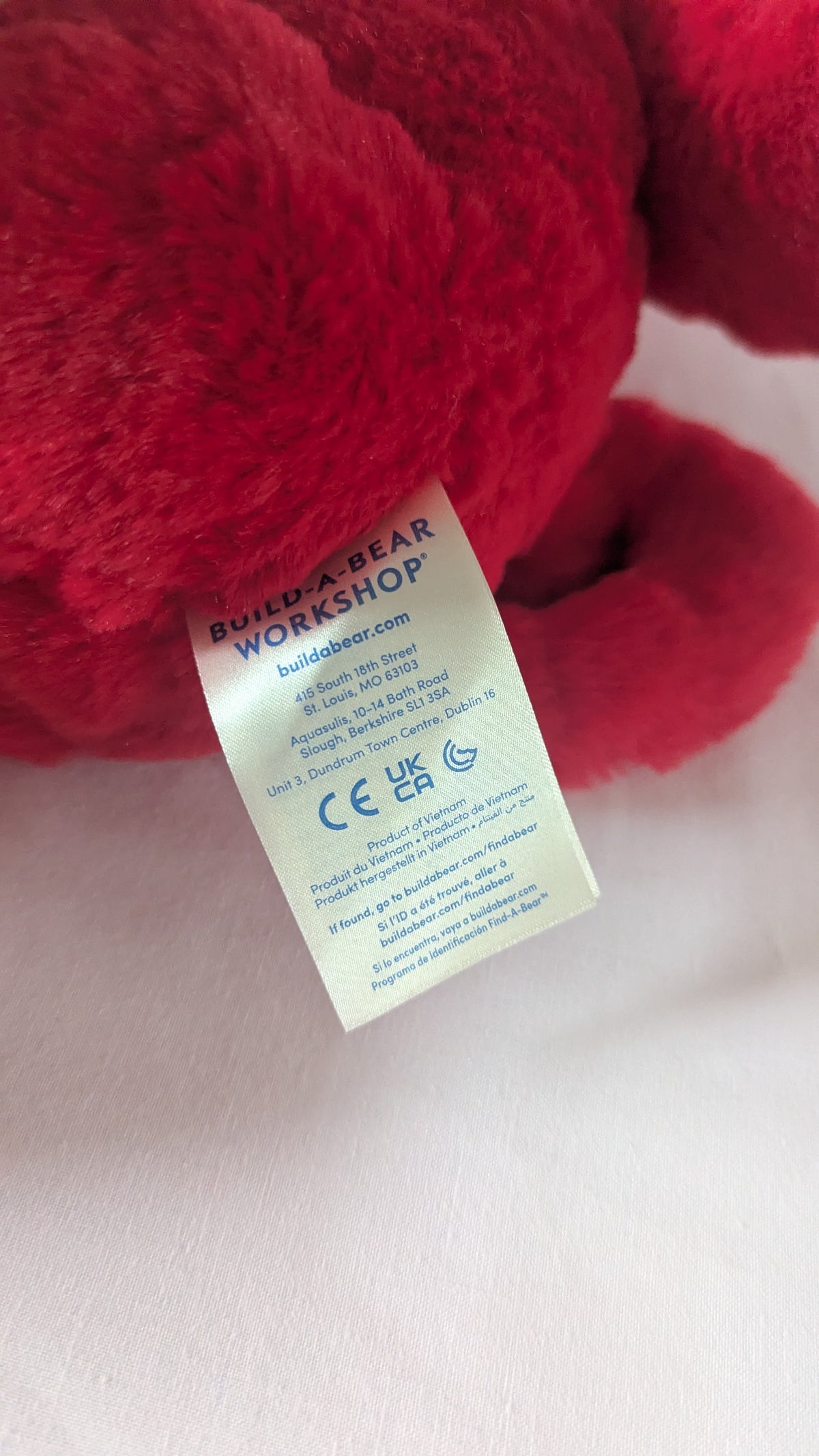Red Wild Hearts Monkey 16" Plush with 'Beating Heart'