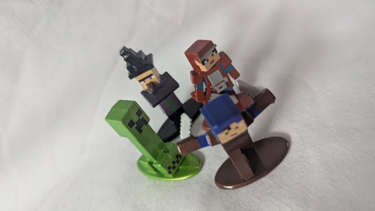 Miniature Minecraft Die Cast Figures (set of 4)