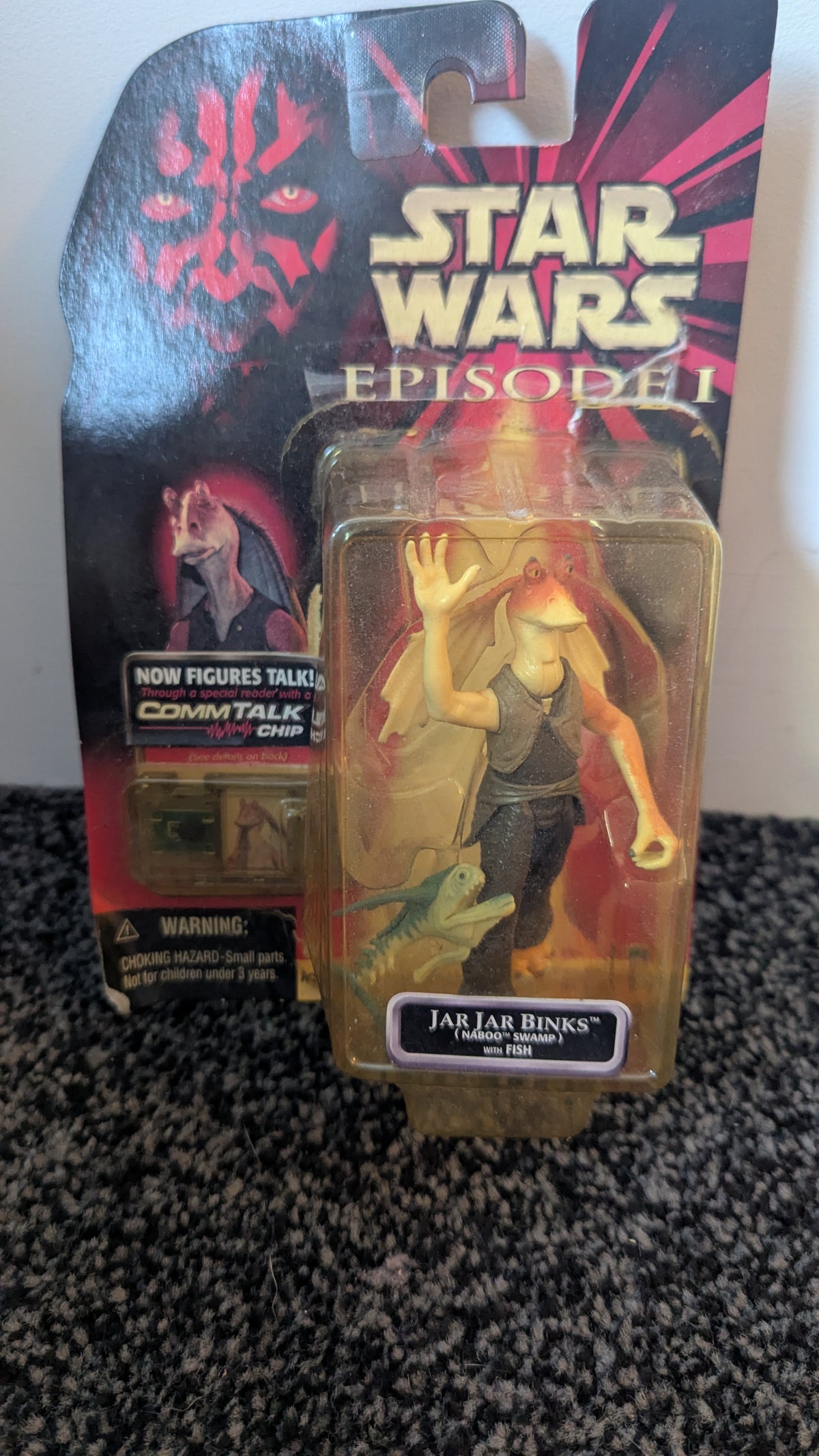 Star Wars Episode 1: Jar Jar Binks Action Figure with CommTalk Chip