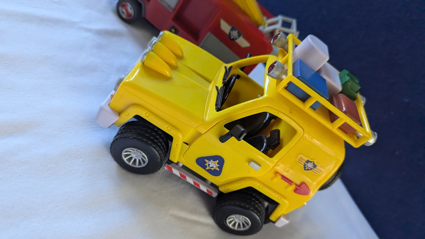 Fireman Sam fire truck & mountain vehicle