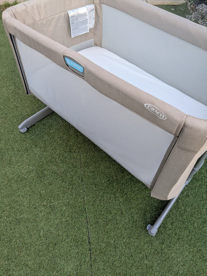 Sweet2Sleep Bedside Crib - Oatmeal Beige