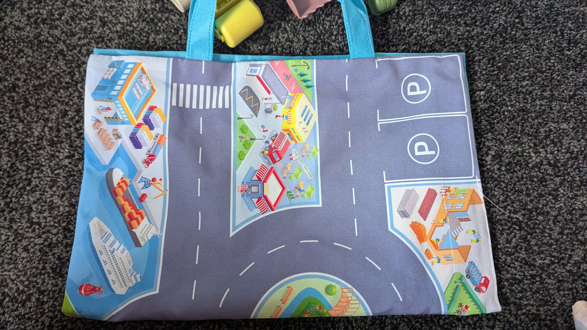 Press & Go Construction Vehicles with Carry Bag/Play Mat