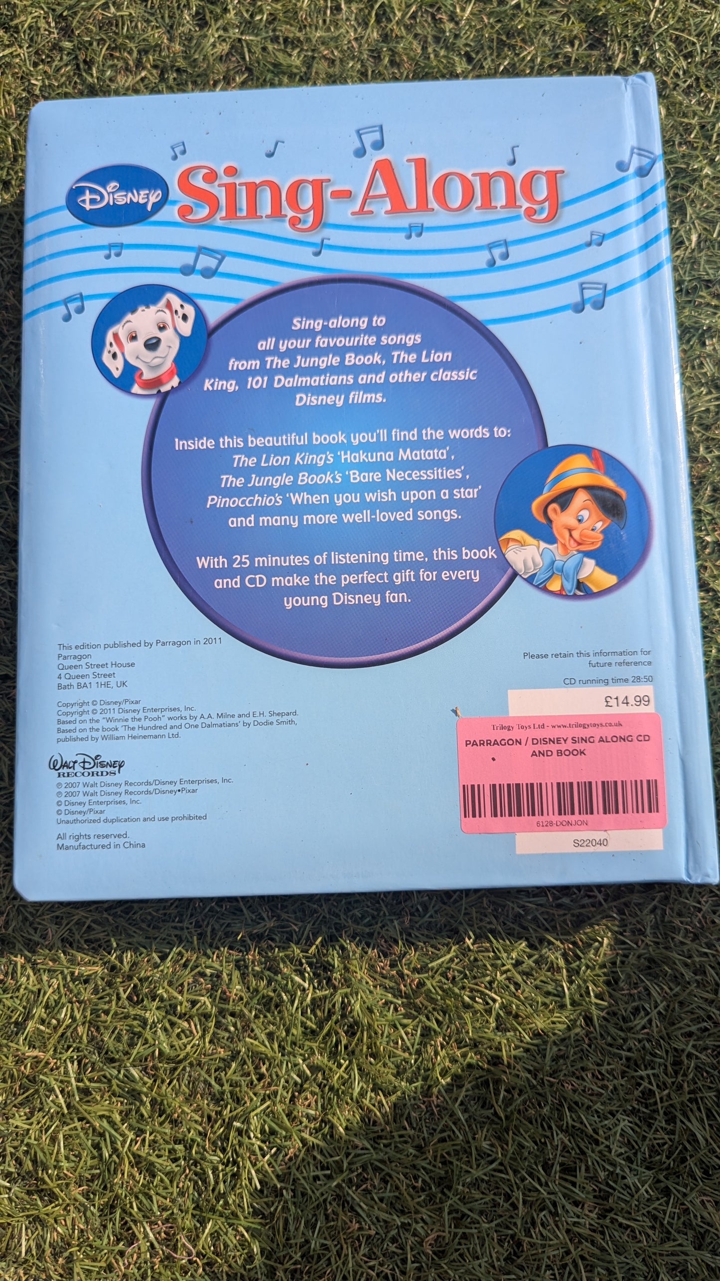 Disney sing along cd and book
