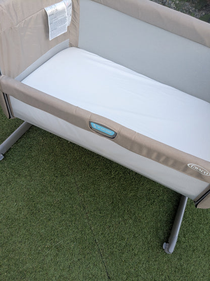 Sweet2Sleep Bedside Crib - Oatmeal Beige