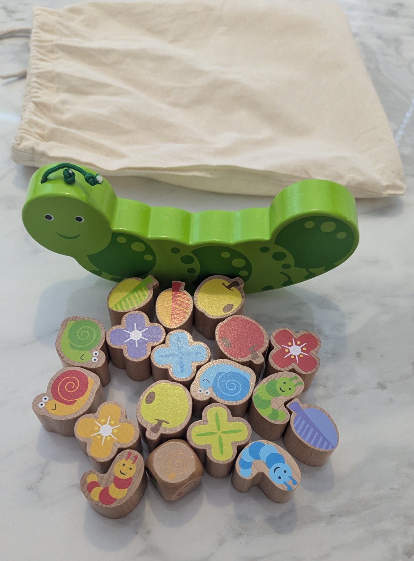 Wooden Caterpillar Balance Game