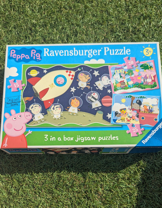 Peppa pig 3 in a box puzzles