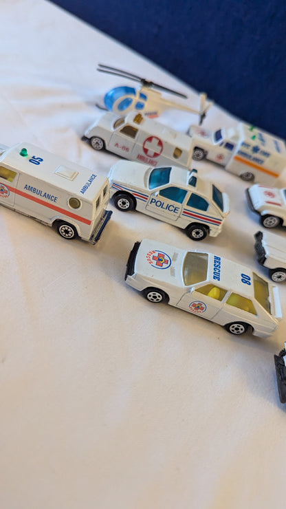 Bundle of emergency services vehicles