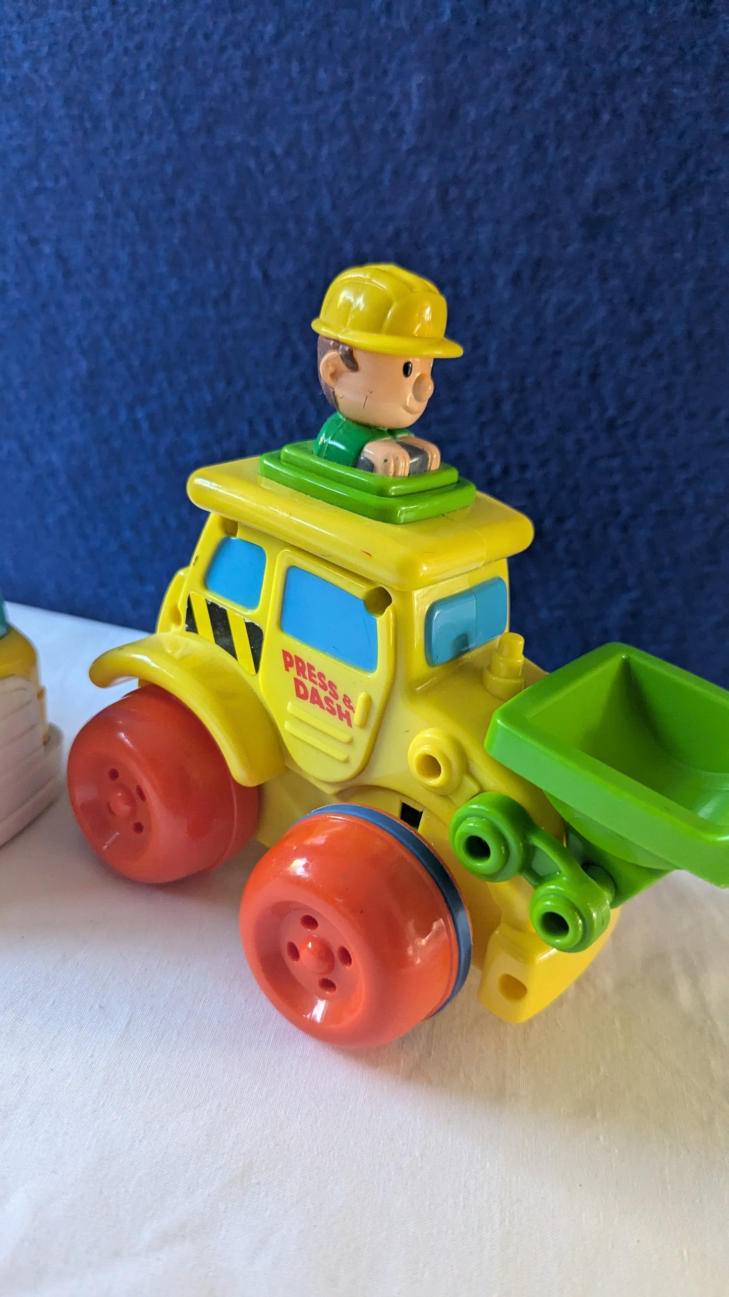 Press & Dash Digger and Push Cement Mixer Toy Bundle