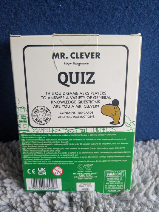 Paladone Mr Clever Quiz Card Game
