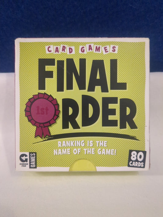 Jeu de cartes Final Order