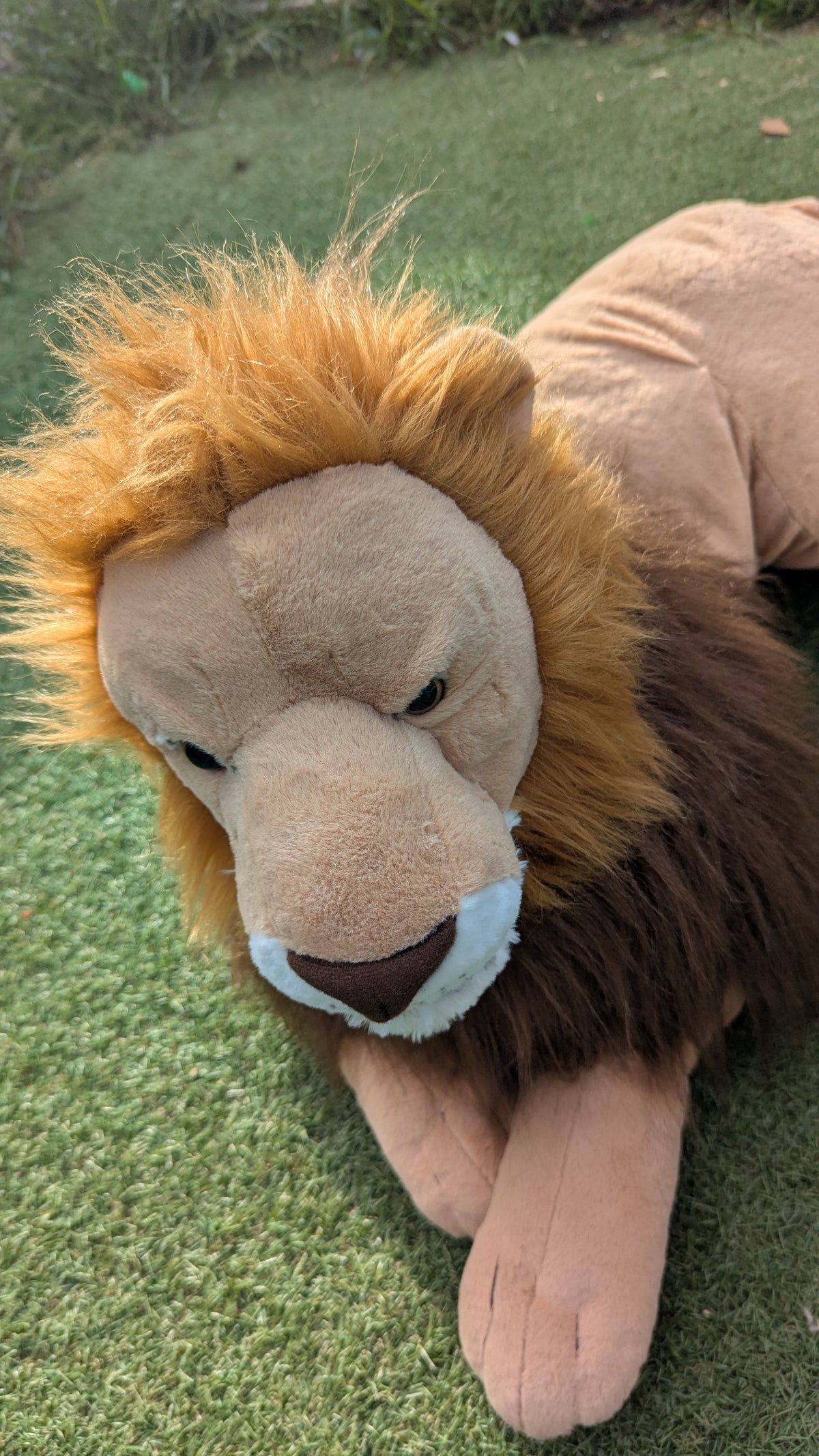 Wild Republic Jumbo Lion Plush Giant Stuffed Animal