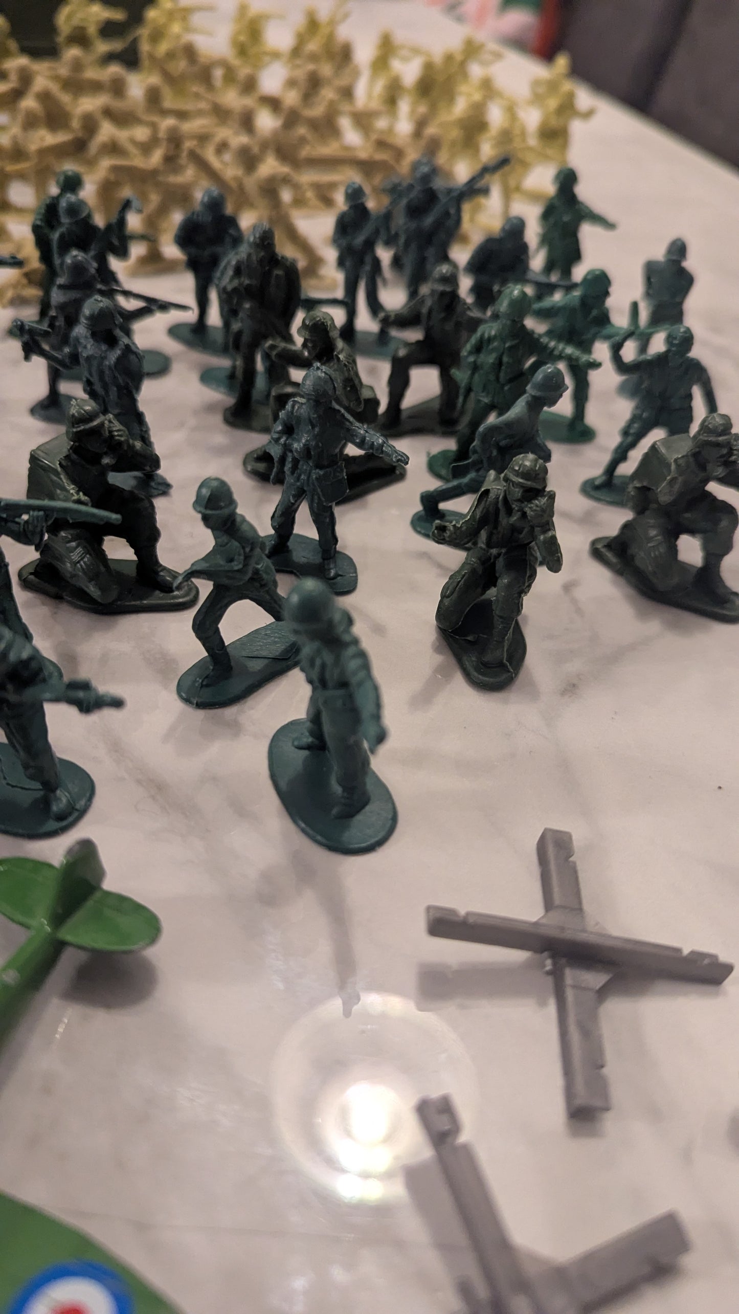 Plastic Box of Action Men Figures, Accessories and Vehicles