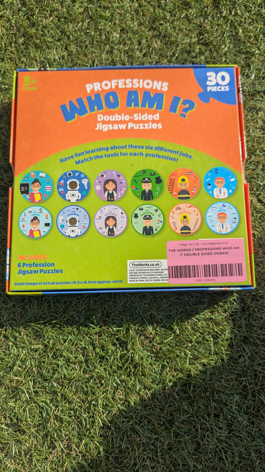 Professions Who Am I? Double sided jigsaw