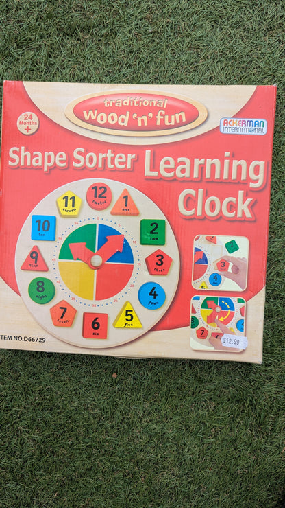 Shape Sorter Learning Clock
