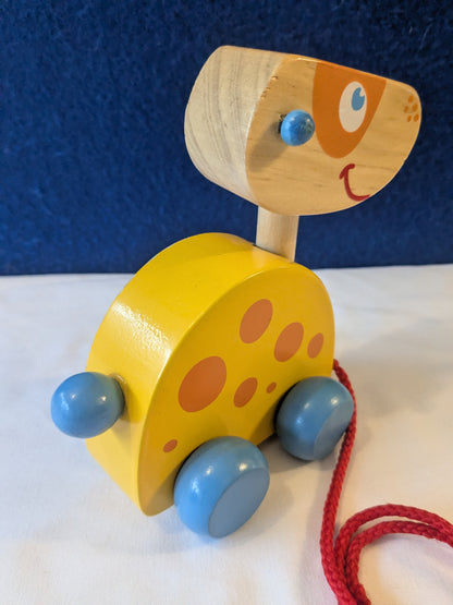 Wooden Dog Pull Along Toy