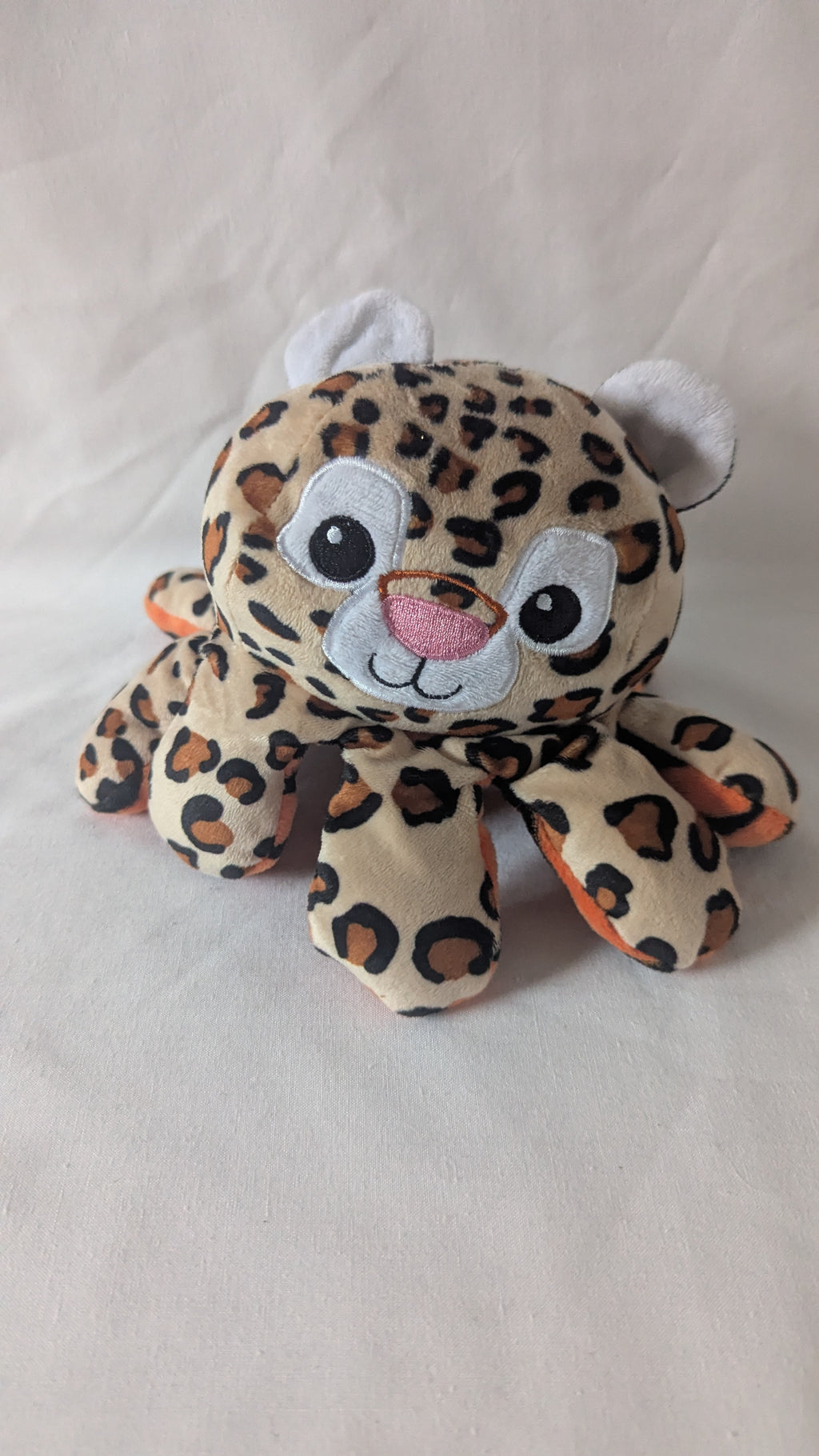 Reversible Octopus Tiger/Cheetah Small Plush