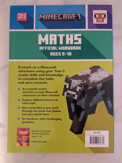 Minecraft Maths Official Workbook Ages 9-10