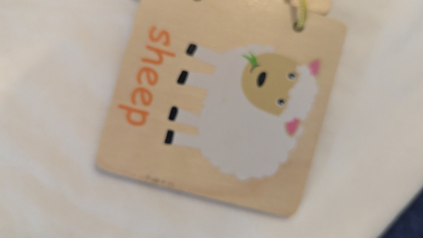 Gro Play Wooden Farm Animal Book