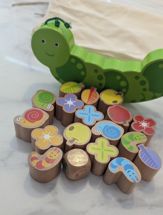 Wooden Caterpillar Balance Game
