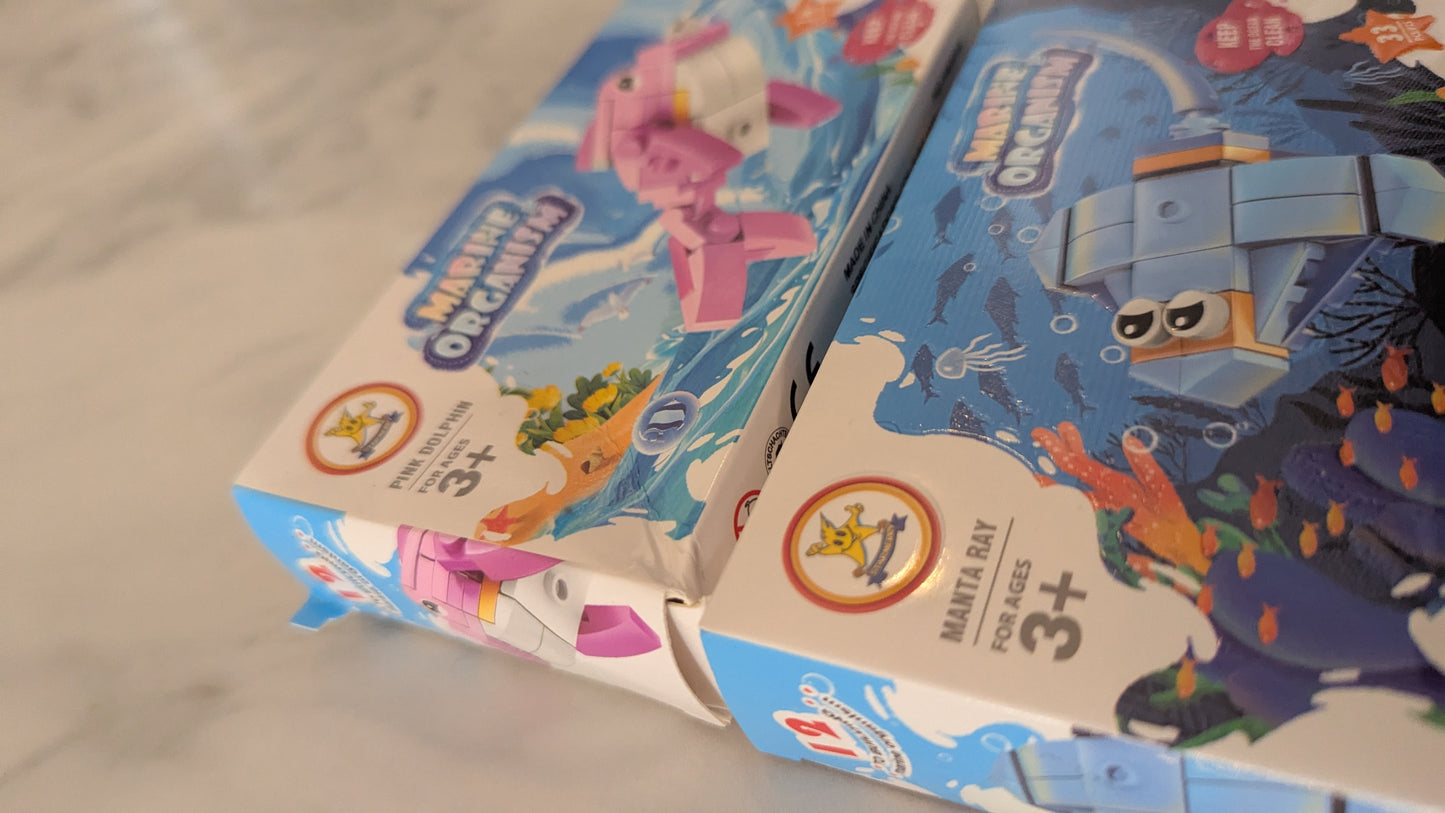 Marine Organism mini building block sets