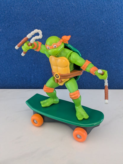 TMNT Sewer Shredders Michaelangelo 5" Pull Back Skate Toy