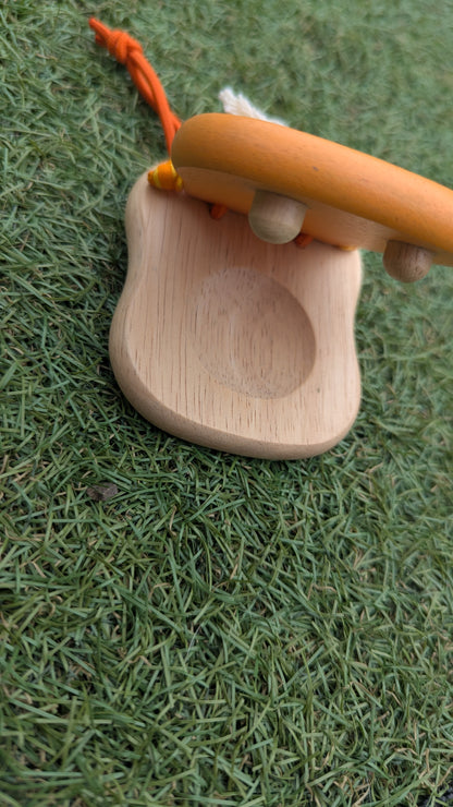Wooden Hippo Hand Clacker