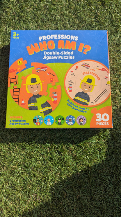 Professions Who Am I? Double sided jigsaw