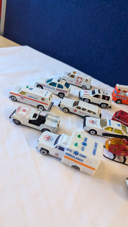 Bundle of emergency services vehicles